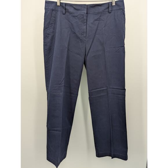 Excellent Condition Navy Blue Duck Head Chino Pants Size 16 Women's Trousers - Picture 1 of 4